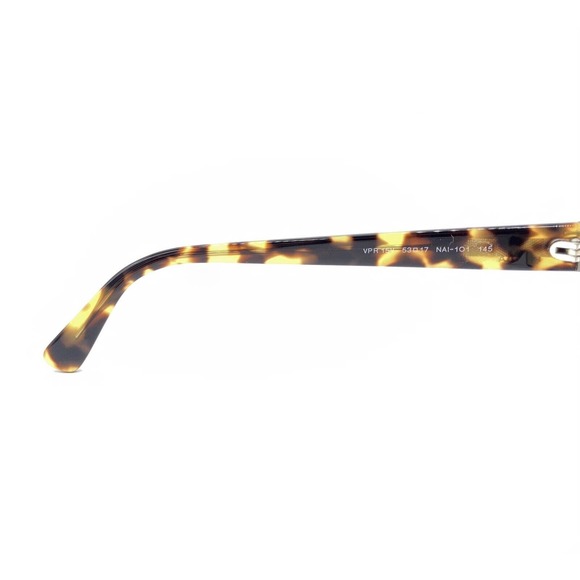 Prada VPR 15V NAI-1O1 Black Brown Tortoise Eyeglasses Frames 53-17 145 Italy - Picture 10 of 12